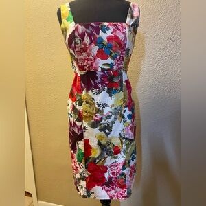Alice + Olivia  NATALEE Women’s Floral Sheath Dress  Size 6